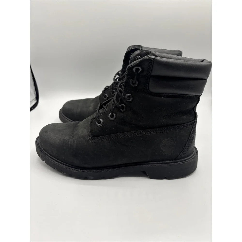 Timberland Linden Woods Women's 6-Inch Waterproof Boots Black Size 7W